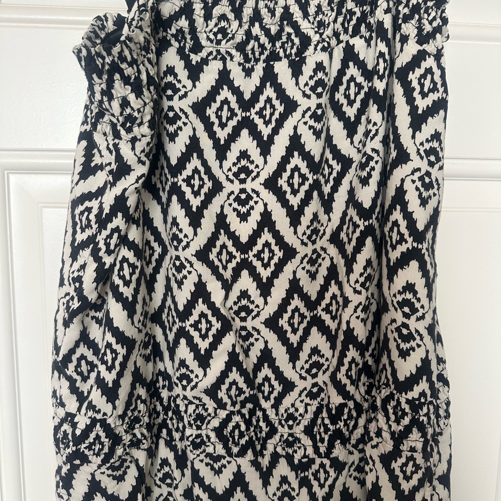 INC International Concepts Black and Cream Geometric Jumpsuit size L - Picture 2 of 4